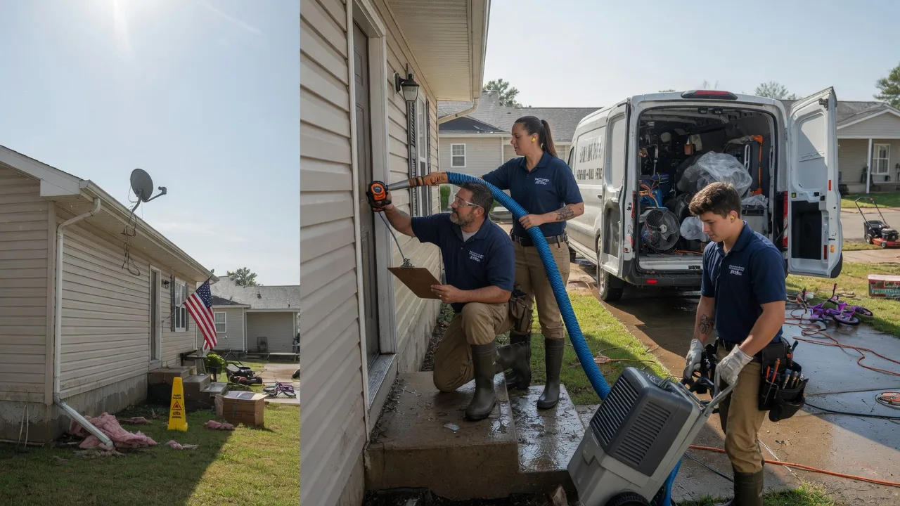 Ceiling Water Damage Restoration in Dearing, KS near me